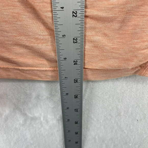 Gap Activewear Long Sleeve Shirt Women's XS Orange Peach Thumbhole Stretch Light - Picture 4 of 11